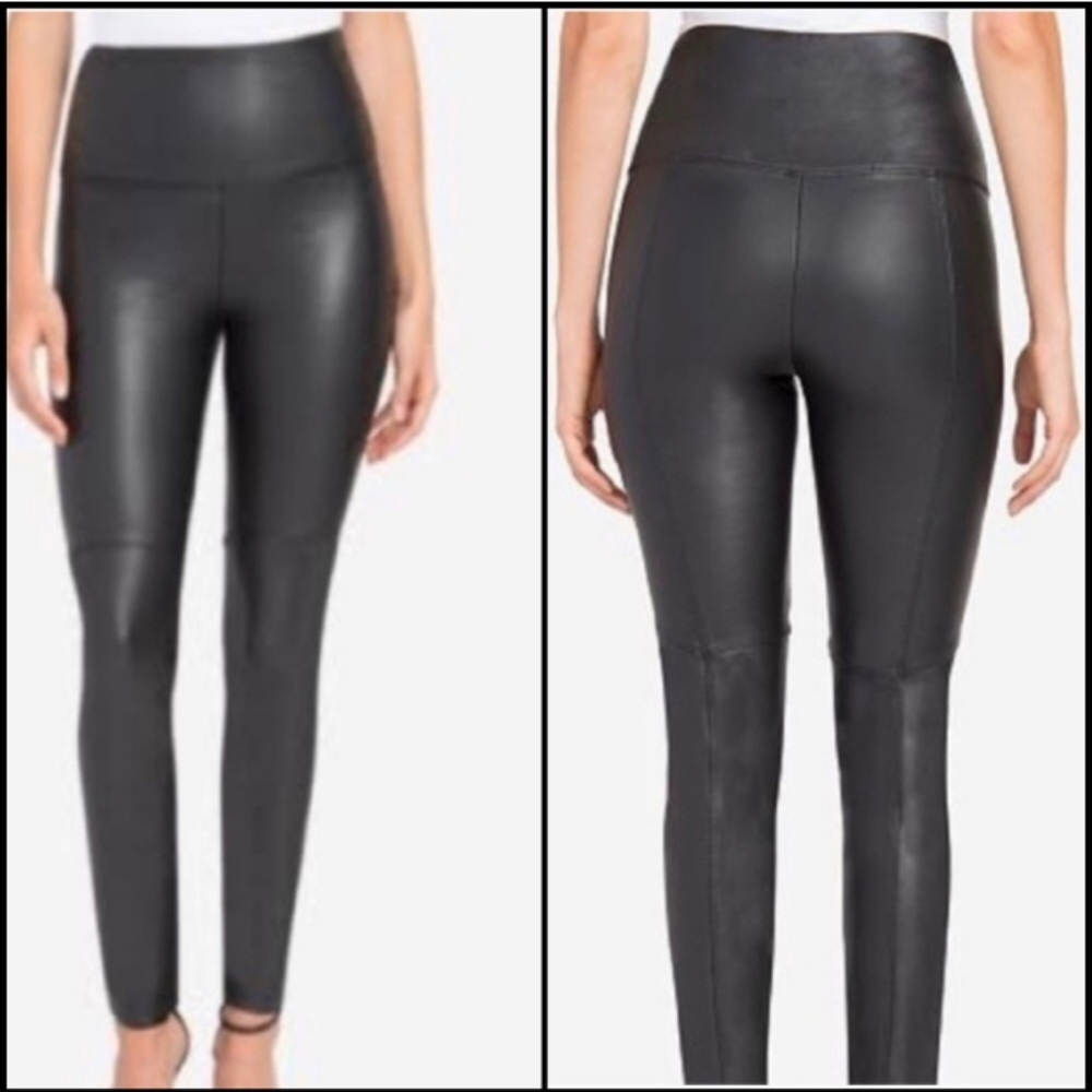 Lysse Vegan Leather Leggings - black, size small